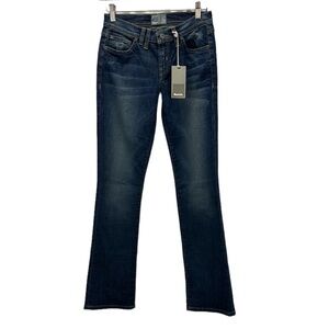 Bench Women's Slim Bootcut Jeans - Dirty Vintage / Dark Blue - size 26W